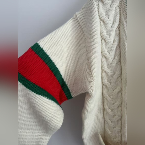 Gucci cable knit wool cardigan - Picture 7 of 9